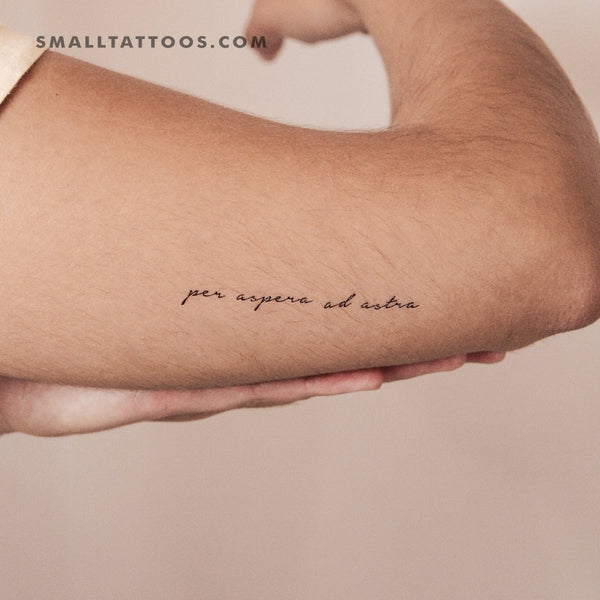 Per Aspera Ad Astra Temporary Tattoo (Set of 3)