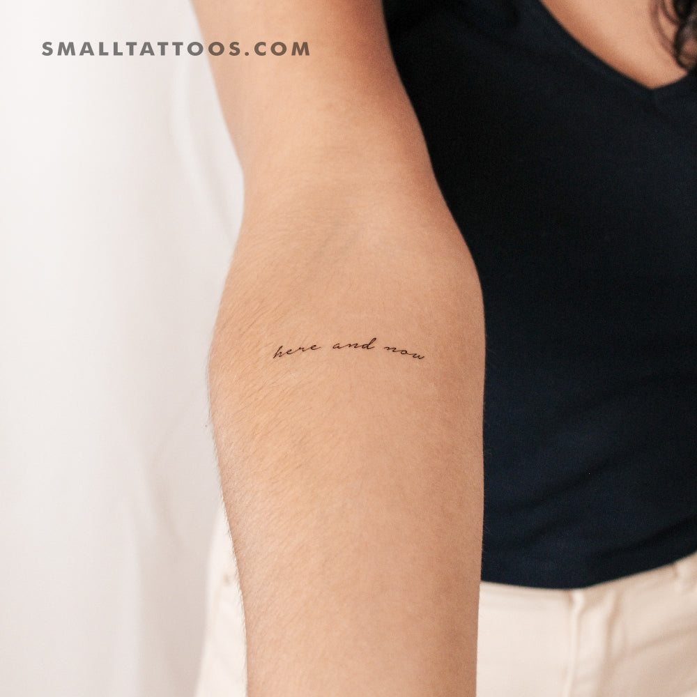 Here And Now Temporary Tattoo (Set of 3)
