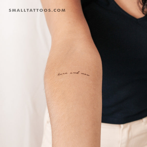 Here And Now Temporary Tattoo (Set of 3)