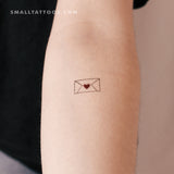 Love Letter Temporary Tattoo (Set of 3)