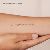 Si Vis Pacem, Para Bellum Temporary Tattoo (Set of 3)