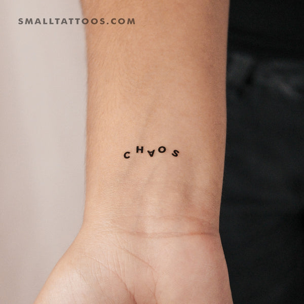 Chaotic CHAOS Temporary Tattoo (Set of 3)