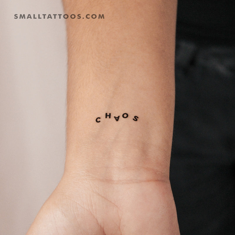 Chaotic CHAOS Temporary Tattoo (Set of 3)