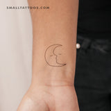 Moon Kiss Temporary Tattoo (Set of 3)