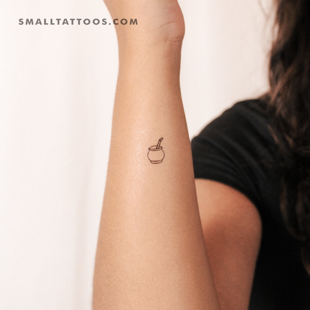 Tatuaje temporal de bebida mate (juego de 3)