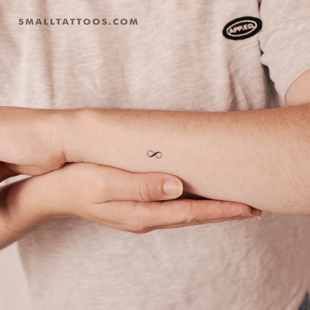 Tatuaje temporal del símbolo del infinito (juego de 3)