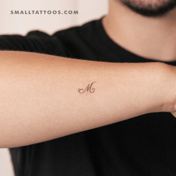 Little M Script Temporary Tattoo (Set of 3)