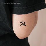 Hammer And Sickle Temporary Tattoo (Set of 3)