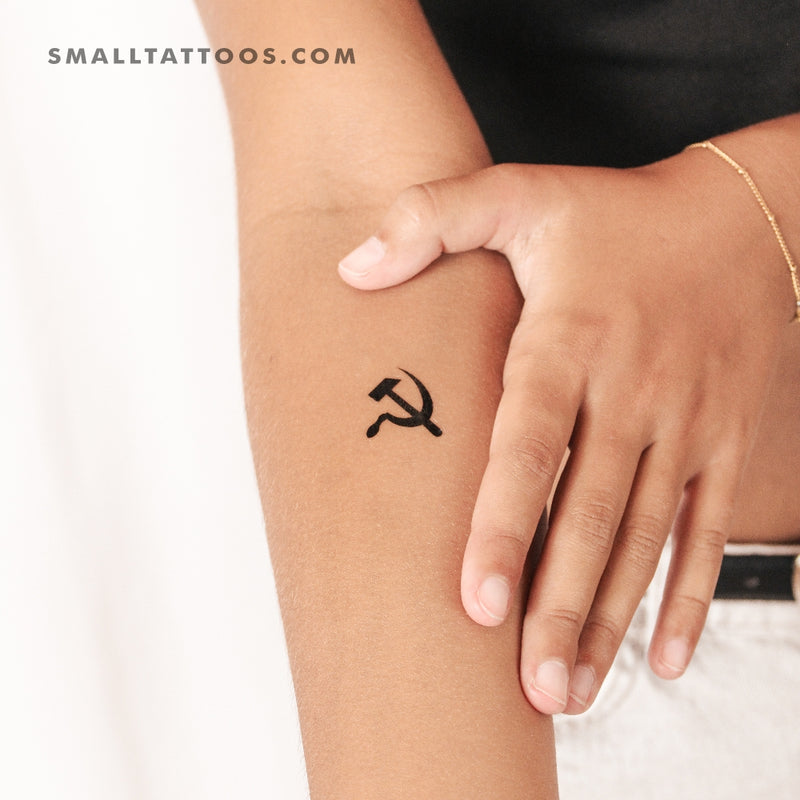 Hammer And Sickle Temporary Tattoo (Set of 3)