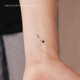 Red-crowned Crane Temporary Tattoo (Set of 3)