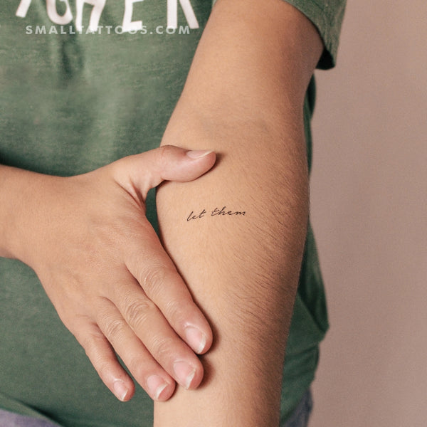 Let Them Temporary Tattoo (Set of 3)