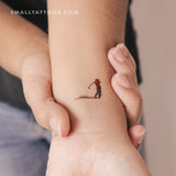 Golfer Temporary Tattoo (Set of 3)