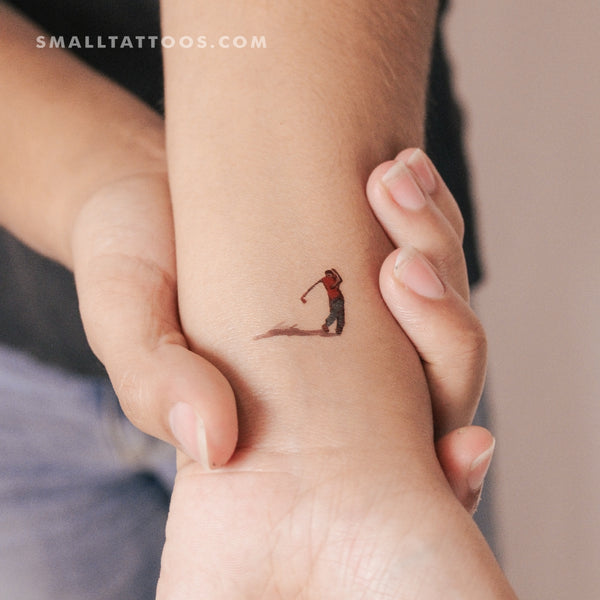 Golfer Temporary Tattoo (Set of 3)