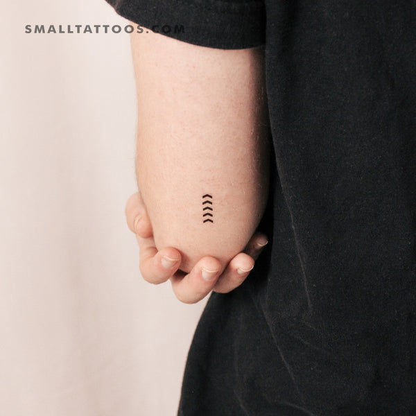 Small One Direction Five Arrows Tribute Temporary Tattoo (Set of 3)