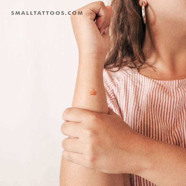Thumb Up Emoji Temporary Tattoo (Set of 3)