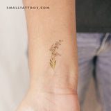 Small Watercolor Forget-me-not Temporary Tattoo (Set of 3)