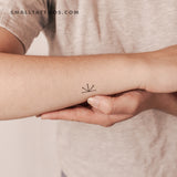 Imbolc Symbol Temporary Tattoo (Set of 3)