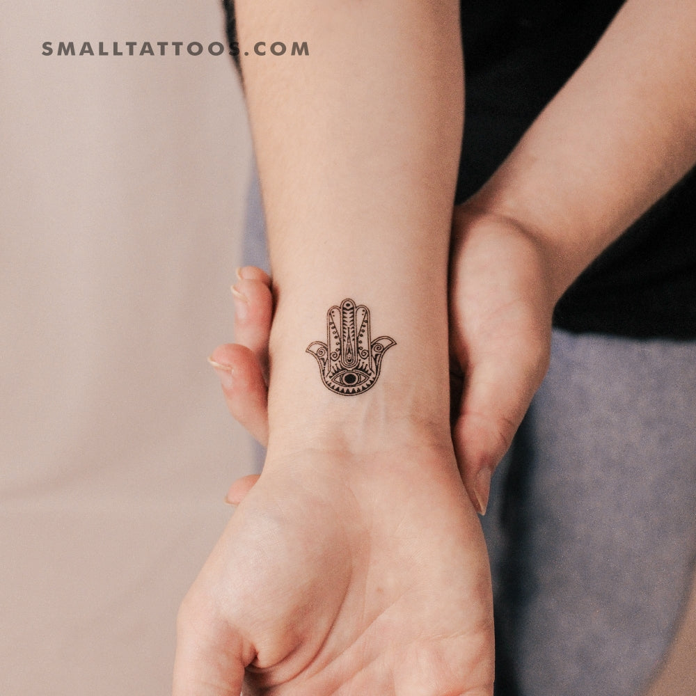 Tatuaje temporal de Hamsa (juego de 3)