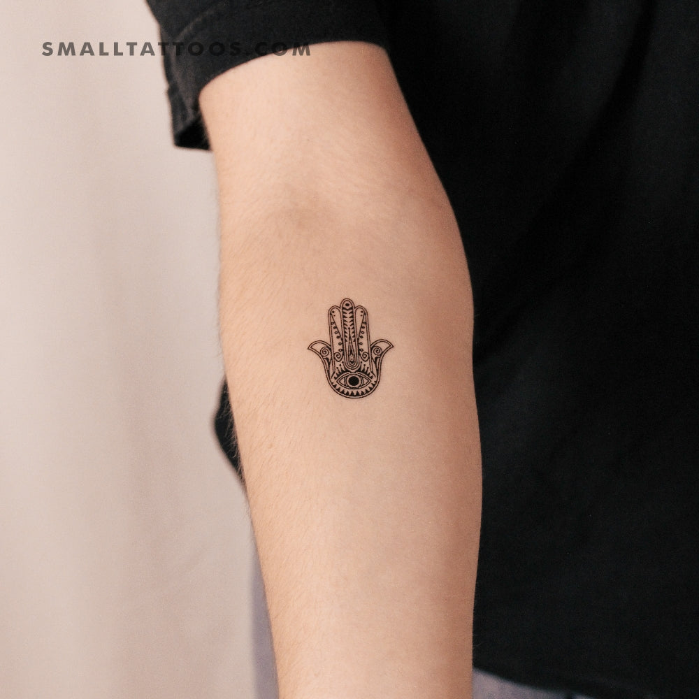 Tatuaje temporal de Hamsa (juego de 3)