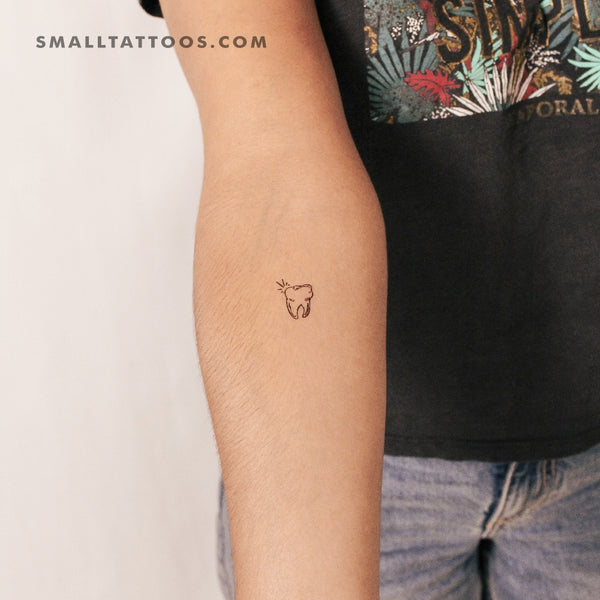 Tooth Temporary Tattoo (Set of 3)