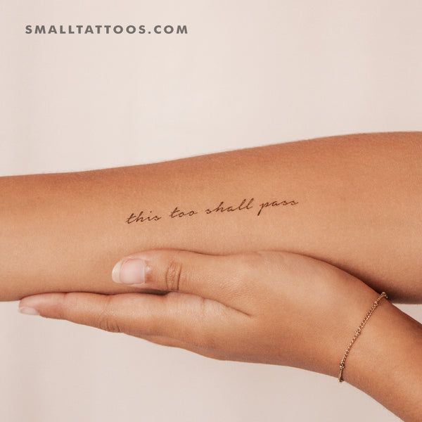 This Too Shall Pass Temporary Tattoo (Set of 3)