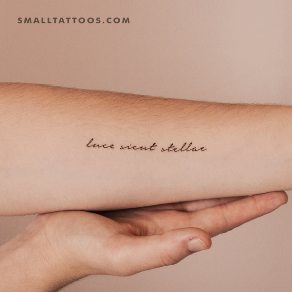Luce Sicut Stellae Temporary Tattoo (Set of 3)