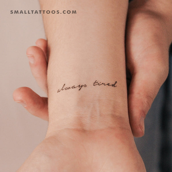 Always Tired Temporary Tattoo (Set of 3)