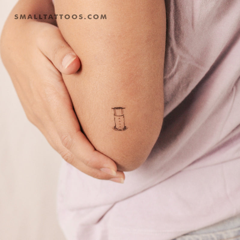 Aeropress Manual Coffeemaker Temporary Tattoo (Set of 3)