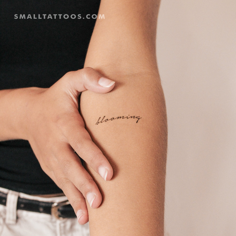 Tatuaje temporal floreciente (juego de 3)