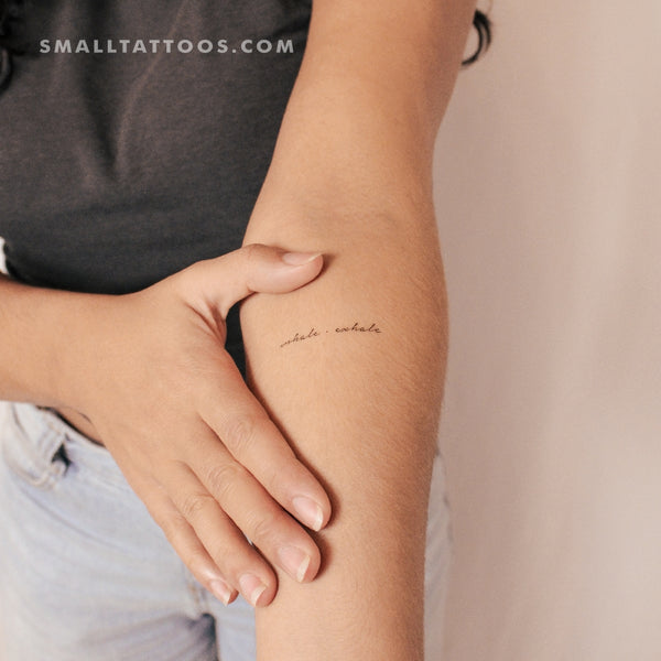 Inhale · Exhale Temporary Tattoo (Set of 3)