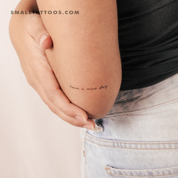 Have A Nice Day Temporary Tattoo (Set of 3)
