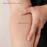 Love Yourz Temporary Tattoo (Set of 3)