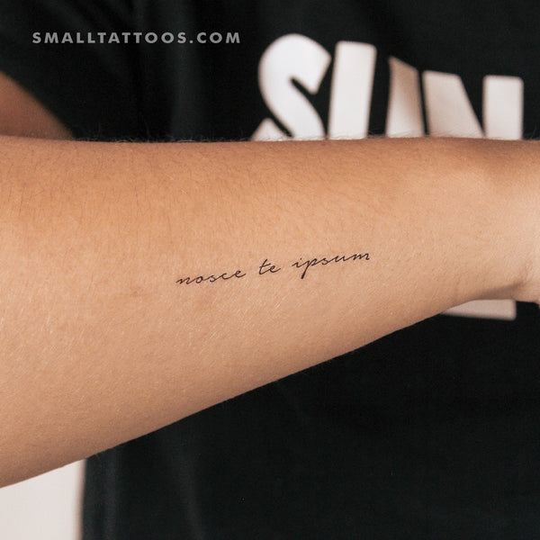 Nosce Te Ipsum Temporary Tattoo (Set of 3)
