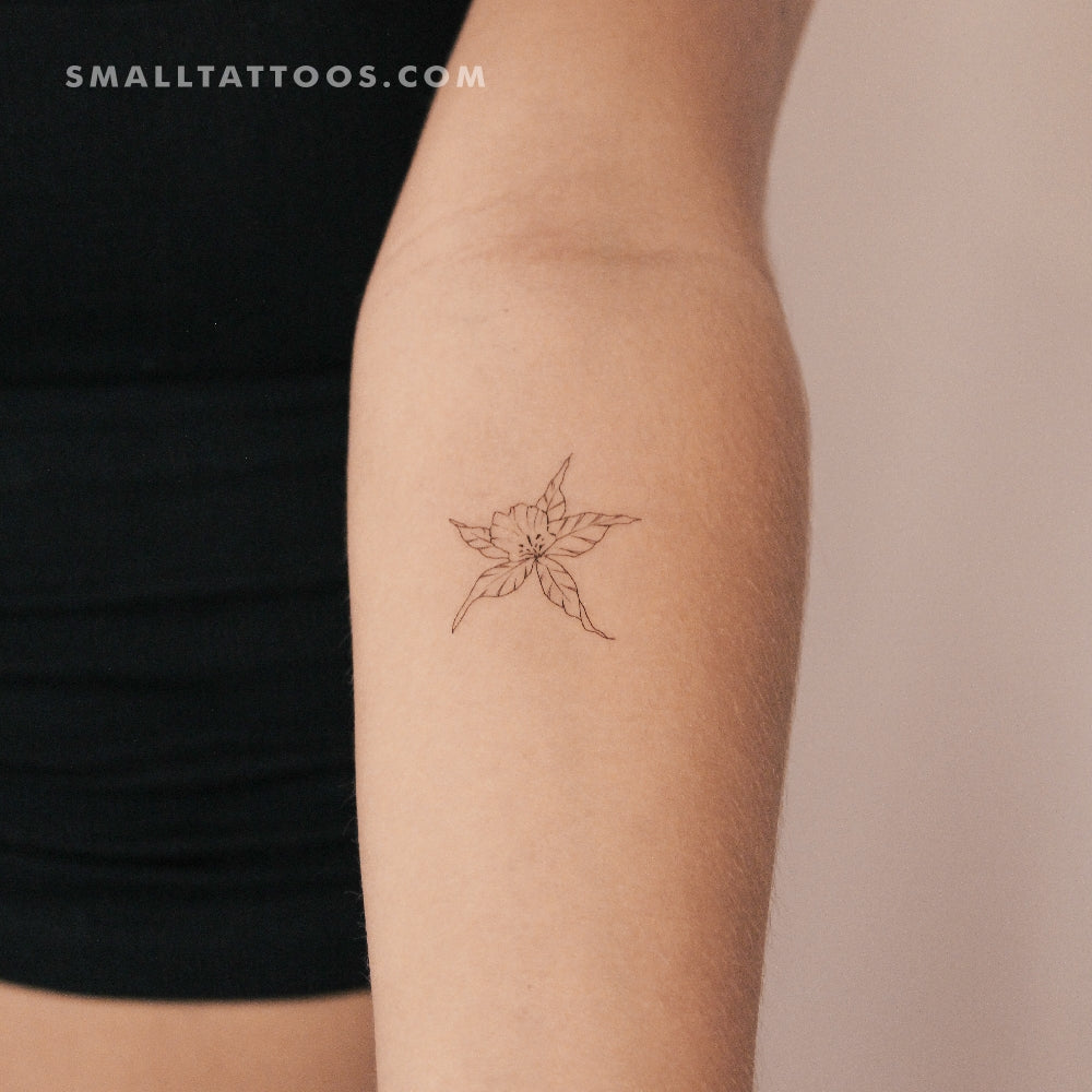 Orchid By M3.Ink Temporary Tattoo (Set of 3)
