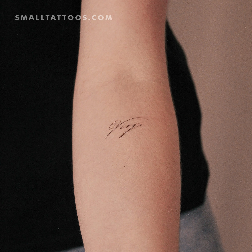 Virgo Temporary Tattoo By M3.Ink (Set of 3)