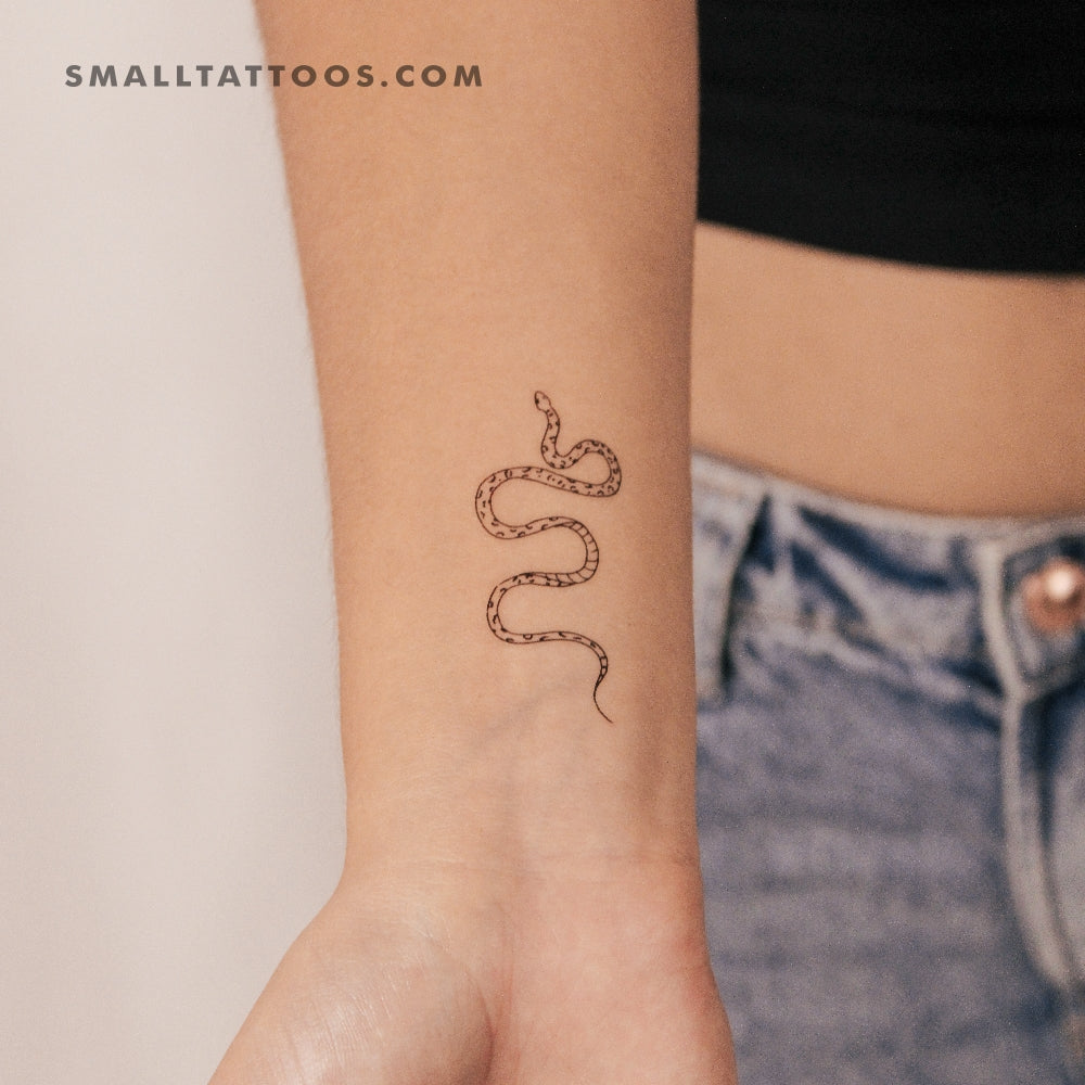 Snake Temporary Tattoo By M3.Ink (Set of 3)