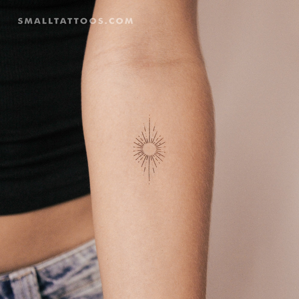 Sun Temporary Tattoo By M3.Ink (Set of 3)