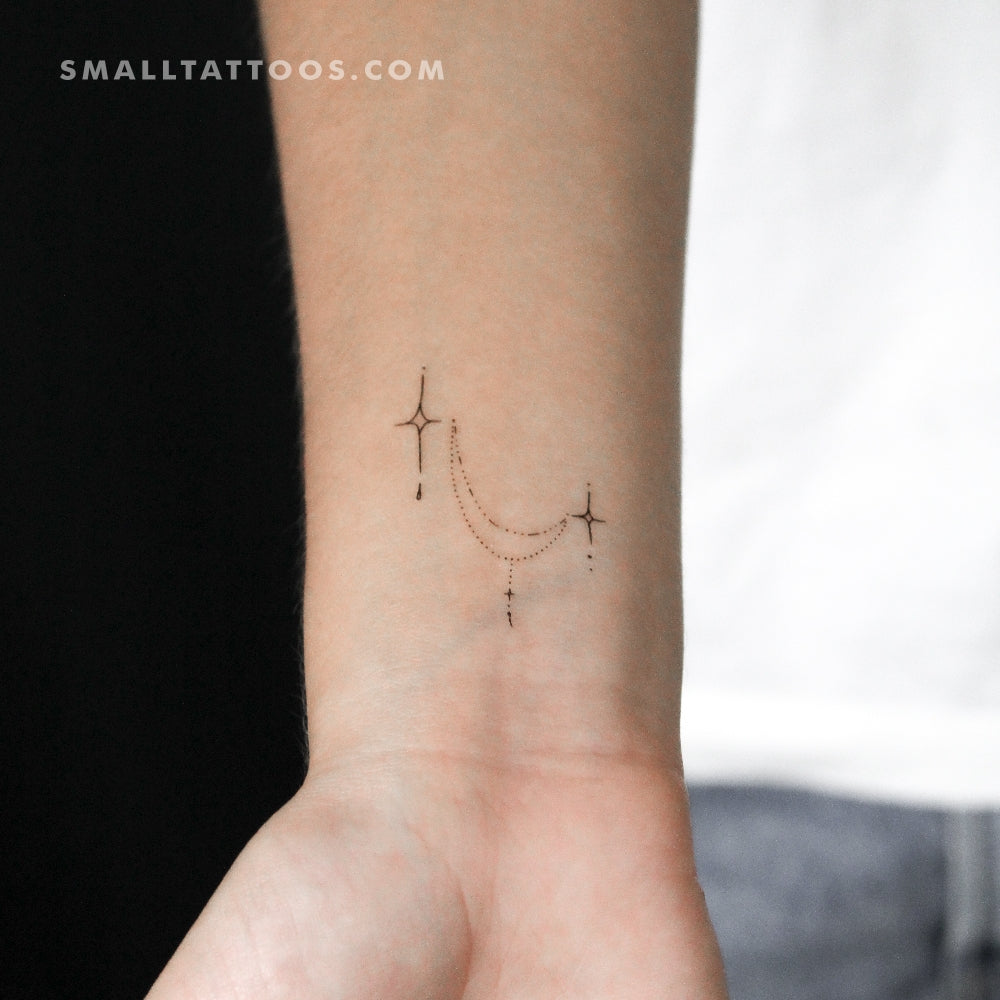 Star Ornament Temporary Tattoo By M3.Ink (Set of 3)