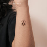 Tatuaje temporal de la Medalla de la Virgen María (juego de 3)