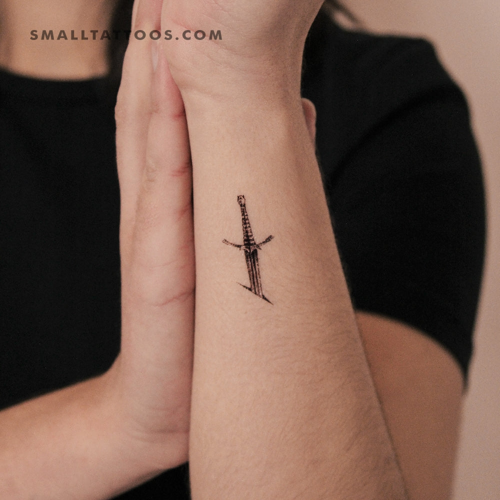 Stabbed Sword Temporary Tattoo (Set of 3)