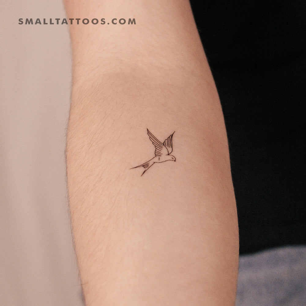 Swallow Temporary Tattoo By M3.Ink (Set of 3)