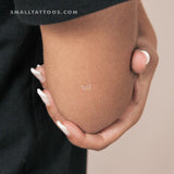 Tiny White Butterfly Temporary Tattoo (Set of 3)