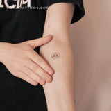 Philosopher's Stone Symbol Temporary Tattoo (Set of 3)