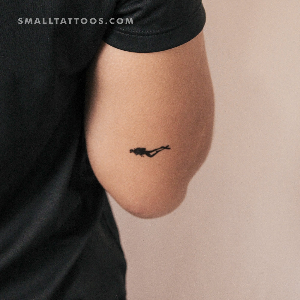 Diver Temporary Tattoo (Set of 3)
