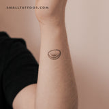 Half Coconut Temporary Tattoo (Set of 3)