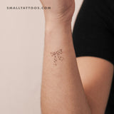 Ribbon Bow By Stefano Mazza Temporary Tattoo (Set of 3)