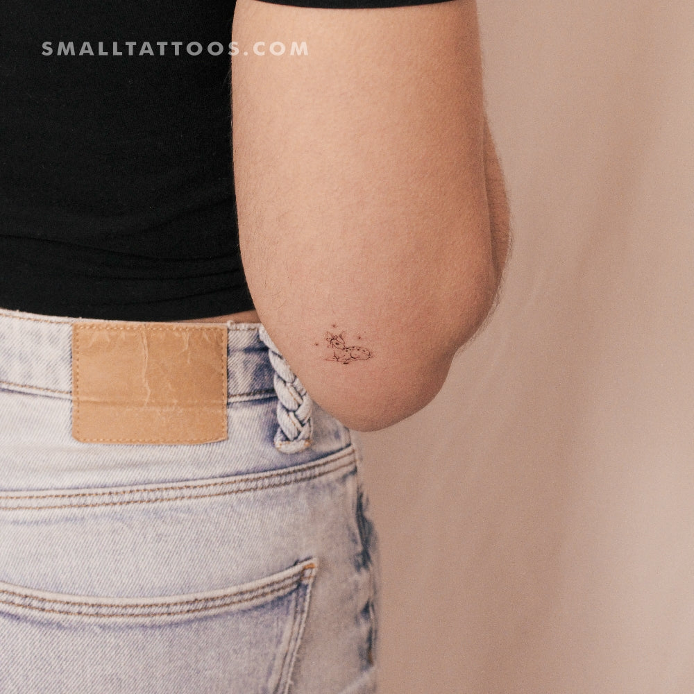 Little Fawn By Stefano Mazza Temporary Tattoo (Set of 3)
