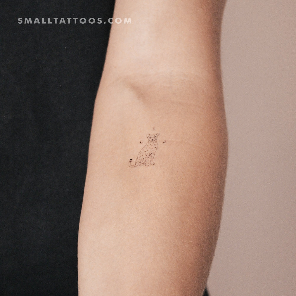 Cheetah By Stefano Mazza Temporary Tattoo (Set of 3)