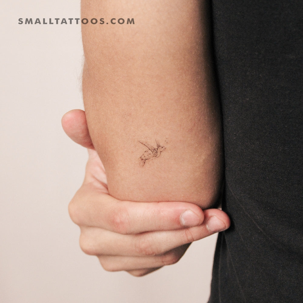 Turtle By Stefano Mazza Temporary Tattoo (Set of 3)