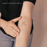 Shy Teddy Bear By Stefano Mazza Temporary Tattoo (Set of 3)